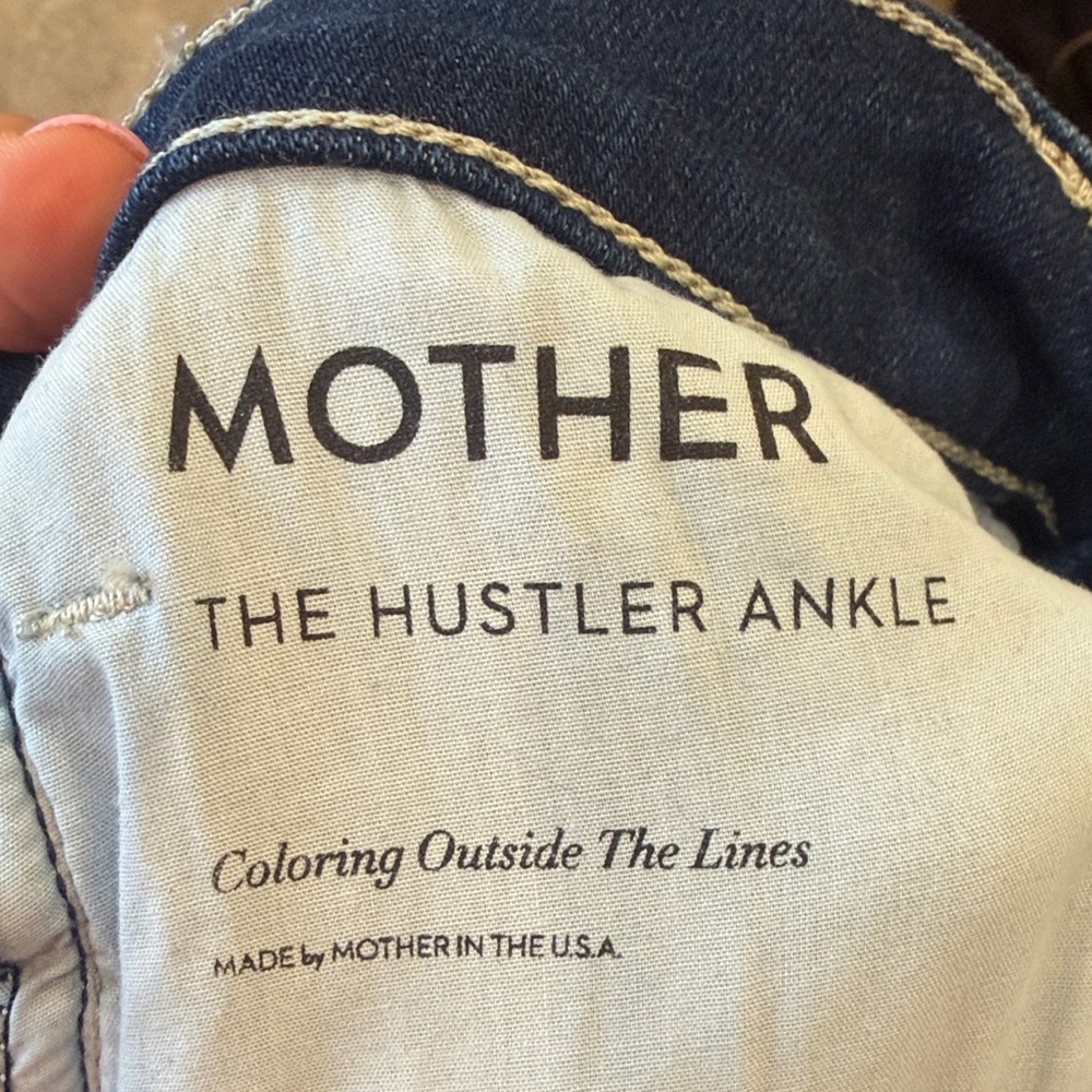 Mother 29 Dark Blue Jeans Hustler Ankle NWT - Picture 5 of 8